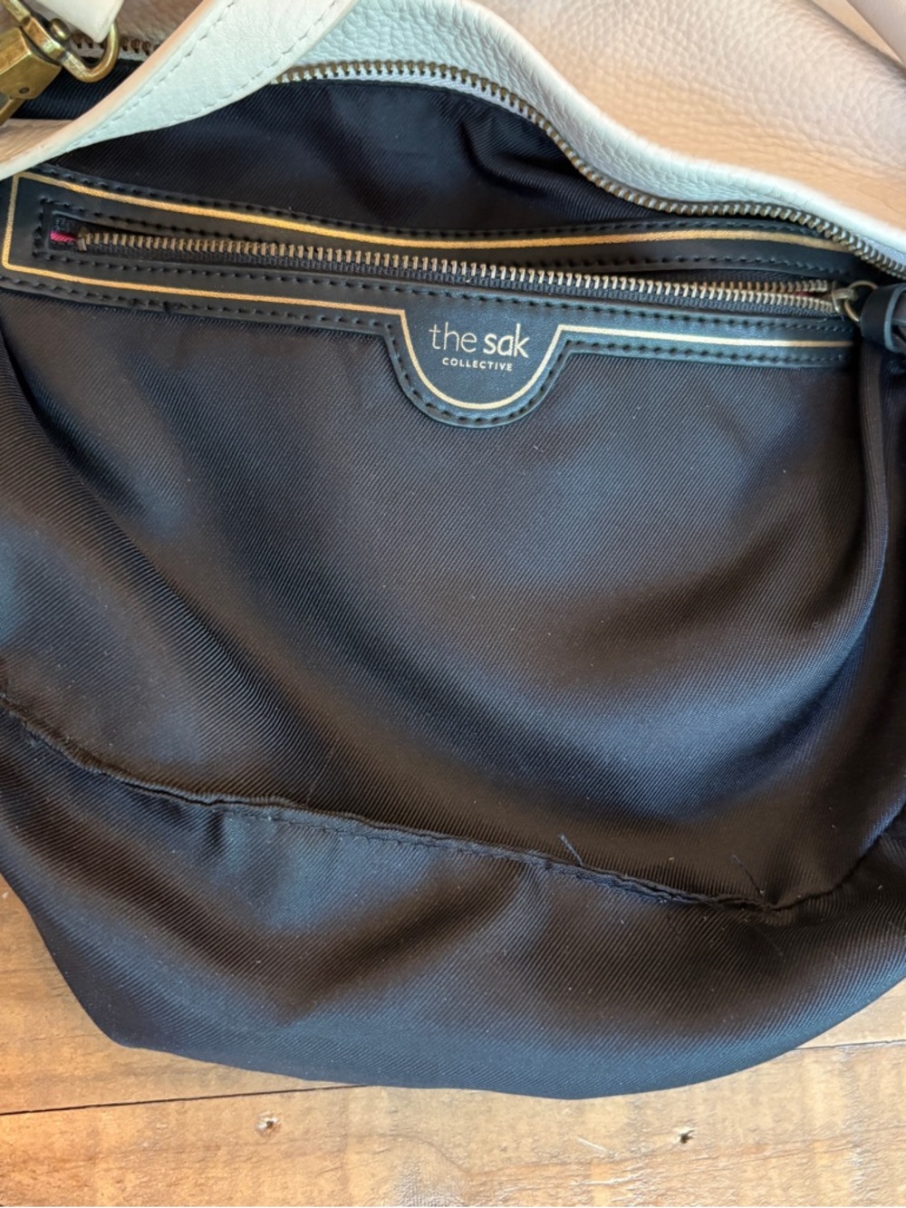 The Sak Collective Hobo Crossbody Purse Ivory - Picture 16 of 16